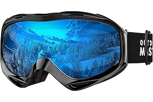 OutdoorMaster Gafas de Esquí OTG, Anti Niebla 100% Protección UV Máscara Gafas Esquí Snowboard, Desmontables Lentes gafas esqui de Esquiar para Hombre Mujer Adultos Juventud