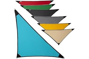 SILUK freigarten.de Sonnensegel Wasserdicht Sonnenschutz 100% Schutz vor UV dreieckig 2,0m x 2,0m x 2,8m