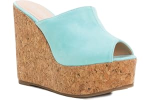 Toocool - Scarpe Donna Zeppe Zeppa zatteroni Scamosciati Sughero Tacchi Alti Plateau CA128