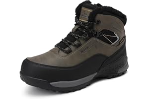 AX BOXING Winterschuhe Jungen Wanderschuhe Gefütterte Schneestiefel Kinder Warmfutter Trekkingschuhe rutschfest Winterstiefel Outdoor EU34-40