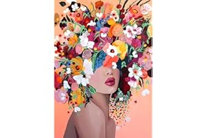 MXJSUA DIY 5D Diamond Painting, Niña Flor Diamond Painting Kit Completo, Manualidades Adultos Diamond Painting Para Decoración De Pared Del Hogar 30x40cm