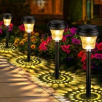 Lanterne Solaire Extérieure Avec Effet Flamme - IP65, étanche, éclairage 6-12h - Pour Jardin, Allée, Terrasse