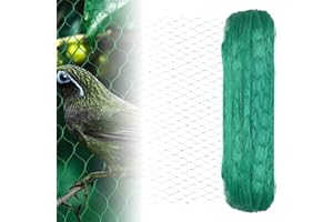 Kleemeiero Filet Anti Oiseaux 4 * 10M Filet de Jardin Vert Filet Oiseaux Robuste Filet Arbre Fruitier Maille Fine Filet des Arbres Filet Anti Pigeon pour Protéger Plantes et Légumes, Maille de 20MM