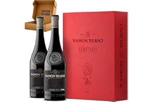 Estuche Exclusivo Regalo Ramon Bilbao Edicion Limitada- Estuche Regalo Vino - Envío Gratis 24h - 2 Botellas de Vino Tinto -Enviado por Cosecha Privada - Est Rojo 2 RB EL