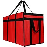 musbus 4 Stück XXXL isolierte Lebensmittel-Liefertasche Kühltaschen halten Lebensmittel warm Catering Therma für Türdash Cate