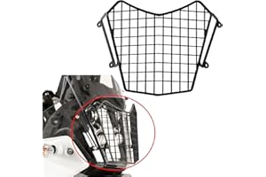 QJY-Motor Part-Store Tenere 700 2019-2024 Motorrad Scheinwerferschutz Aluminium für TENERE 700 Rally World Raid XTZ690 XTZ700 2019 2020 2021 2022 2023 2024 -Schwarz