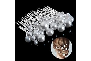 36 Pezzi Fermagli Capelli Sposa, Taumie Forcine Capelli, Accessori Capelli Sposa di Perla, Matrimonio Clip di Fermagli per Capelli mollette di U, Perni di Capelli Nuziali, Strass Forcine per Donna