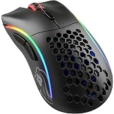 Glorious Model D Wireless Gaming Mouse - RGB Mouse Wireless - 69 g Superlight Mouse - Ergonomic Computer Mouse - Honeycomb Mo