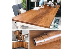 Livelynine 5M X 60 CM Ancho Vinilo Madera Roble para Muebles Vinilos para Puertas de Madera Vinilo Adhesivo Para Encimera de Cocina Mesas Vinilo Encimera Cocina PVC Rollo Vinilo Autoadhesivo
