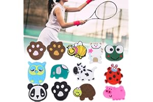 Santing Tennis Dämpfer, Tierformen Schläger Vibrationsdämpfer 13Pcs Leichtes süßes und attraktives Silikon für Tennisschläger für den Sport