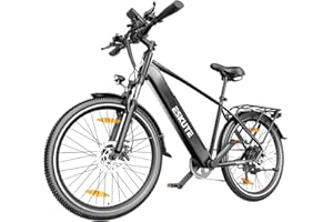 ESKUTE Netuno Plus 2024 Electric Bike, 27.5 Inch Electric Mountain Bike, 250W Motor, 36V 14.5Ah Removable Battery, Up To 60 Miles, Torque Sensor, Electric Bicycle For Adults Men Women