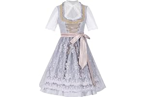Dirndl Traditionell klänning för kvinnor för Oktoberfest outfit grön blå