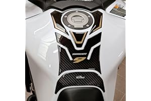 Resin Bike Adhesivos de Moto Compatibles con Yamaha Tracer 9-9 GT 2021 2023 Dorado. Protección del Tanque de Choques y Arañazos de Moto. Adhesivo 3D Resinado - Made in Italy