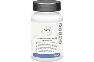 ‎CYB COMPLETE YOUR BODY CYB | Cranberry Kapseln + D Mannose - 90 Kapseln - Cranberry Extrakt und D Mannose - Proantocyanidin - Laktosefrei Glutenfrei - Nahrungsergänzungsmittel - Laborgeprüft