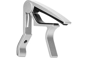 Elagon (ST-S) capodastre argent métalisé à dégagement rapide pour toute guitare électrique et guitare acoustique. Le capodastre standard et fiable qui ne vous fera pas défaut!