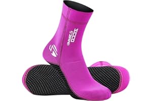 ZCCO Calcetines de neopreno de 3 mm para hombres y mujeres, buceo, esnórquel, natación, surf, deportes acuáticos