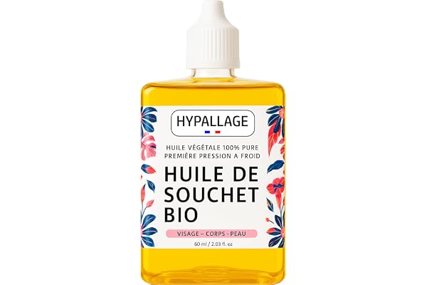 Huile de Souchet Bio Anti Poil - Huile Anti Repousse Poil - Soin Post Épilation Cire Après Rasage Femme - Anti Poil Incarné - Conditionnée en France - 60ml - PACK DE 1