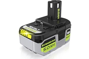 CPY 5.0Ah Replacement for Ryobi 18V ONE + Battery P108 P102 P103 P104 P105 P107 P109 P122 Compatible with Ryobi 18V ONE + Cordless Power Tools