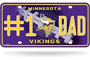 Rico Industries NFL 1 DAD Metallanhänger (#1 Fan) #1 Fan Metall Auto Tag 21,6 x 27,9 cm – ideal für LKW/Auto/SUV