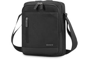 BAIGIO Bolso Bandolera para Tablet iPad de hasta 11 Pulgadas, Bolso de Hombro, Bolso Cruzado, Antirrobo, Resistente al Agua