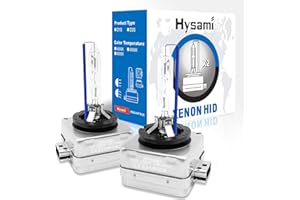 Hysami D3S Xenon HID Headlight Bulbs, 8000K Blue White 35W Automotive Lighting, 42403 High/Low Beam UV Free Xenon Replacement Bulbs- 2 Packs