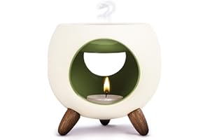 ‎KALOOGO Kaloogo Sabai Scent Duftlampe Keramik für ätherische Öle – Elegantes Duftlicht – wackelfreies Design – perfekte Wärmeabgabe – hochwertige Duftlampe Teelicht – für Duftwachs und Duftöl (Mint)
