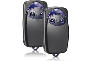 SUOXIOM 2pcs Telecomandi per cancello, 433,92 MHz telecomando per cancello automatico Flo2r-s, 2 canali trasmettitore di telecomando
