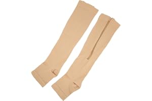 SHANRYA Medias de Compresión, Nailon que Promueven la Circulación Sanguínea, Calcetines de Presión Adelgazantes para Piernas Elásticas para Fitness para Mujeres(color, L/XL)