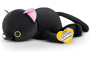 Hug-A-Lumps 1.5kg Weighted Cuddly Squishy 14.5 inch Animal Plush by ZURU, Comfort Companion for Anxiety Relief, Calming Soft Toy for Kids and Adults (Kitty/Luna)