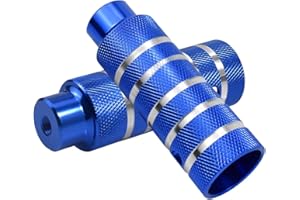 Bezavea 2 Pcs Universal Bike Pegs, Aluminum Alloy Bike Foot Pegs, Cycling Rear Stunt Pegs, BMX Anti-slip Rear Feet Pedals, Bike Pegs, Axle Rear Foot Pegs for BMX Mountain Bike Bicycle Bearing