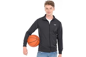HALFSPACE Men's Lycra Jacket – Lightweight Stretchable Sports & Gym Jacket with Zipper Pockets – Full Sleeve Activewear for Casual & Running