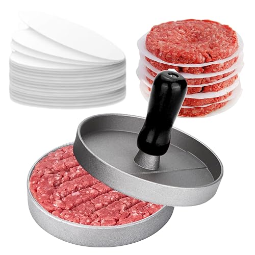 LAKEDO Burgerpresse-Set + 100 Papiere