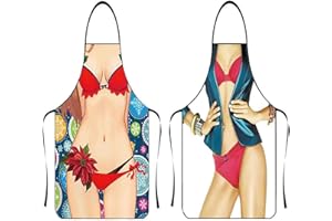 ASGENS Grembiule da Barbecue Divertente per Uomo, Cucina Cuoco Cucinando Barbecue Grembiuli Natale Regalo di Compleanno per Marito, Moglie, Papà, Mamma, Amici