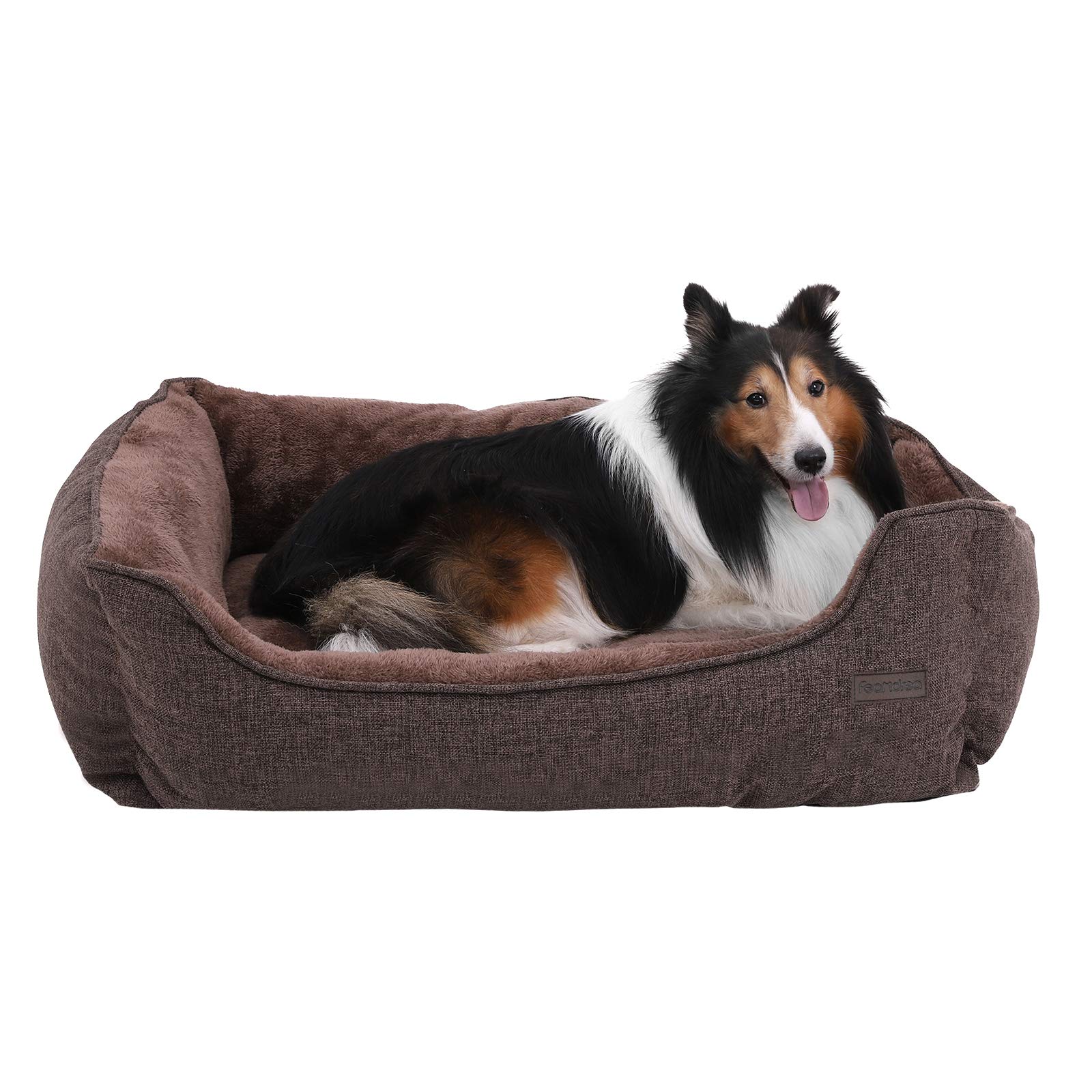 Feandrea Washable Plush Dog Bed With Removable Cover Dog Sofa