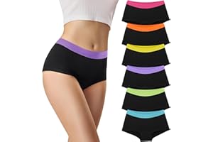 Libella Culotte Femme Coton Culottes Shorty Confort Slips Femme Culotte Boxer de Sport Shorts sous-vêtements Extensibles pour Femmes