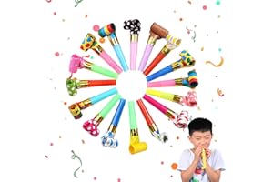 Vusmer 20 Vibrant and Fun Party Whistles, Noise Toys, Suitable for Children or Adult Parties, Party Horns, Sound-Making Instruments, Suitable for Birthday Parties, Weddings, and Party Noise Creators.