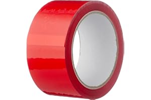 Propac Z-NPPLR50 Nastro Adesivo PPL Colore Rosso, 50 mm x 66 metri, Set di 6 Pezzi