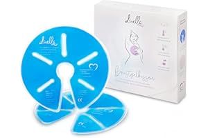 ‎LIVELLA Livella Brustgelkissen 3in1 Kühlkissen & Wärmekissen für die Brust & Stillzeit - Anwendbar mit Milchpumpe - Entspannend & Milchflussanregend - Thermopads 2 Stück & 2 Schutzvlies, Modern