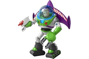 Disney Pixar Toy Story Figurine Buzz L'Éclair Super Armure avec accessoires, sons et lumières, jouet pour enfant, GTV23