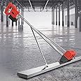 GEHPYYDS Power Screed Vibration Tool for Concrete Processing, 6000 RPM 150CM Blade Screed Concrete Finishing Vibra Tool, Electric Cordless Screed Cement Leveling Tamper Ruler with Scraper