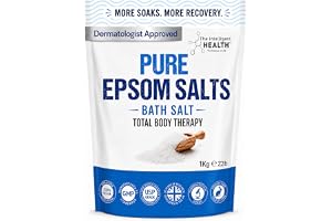 The Intelligent Health Magnesium Sulphate Bath Salts Soak, Muscle Magnesium Epsom Salts for Bathing and Foot Soaking for Wome