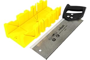 Rolson 58262 - Scatola per troncatrici con sega a tenone, colore: Nero