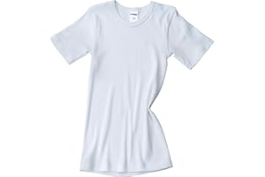 HERMKO 2810 3-pak dziecięcy podkoszulek z krótkim rękawem dla dziewczynek + chłopców z bawełny ekologicznej