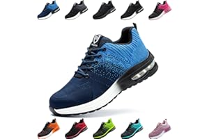 Nasogetch Chaussures de Sécurité Hommes Femme Basket de Securite Légère Confortable Respirante Embout Acier Protection Chaussures de Travail