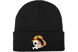 MAJEQZGY One Piece - Berretto lavorato a maglia, per l'inverno, morbido, idea regalo per bambini, ragazzi e ragazze