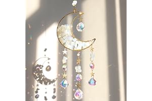 YEAHBOOM Acchiappasole Cristallo,Crystal Suncatcher,Appendere Vetro Acchiappa Sole,Pendenti Prismi Cristallo,Appeso Arcobaleno Prisma Finestra,Pendenti Suncatcher Decorazione per Casa Giardino Nozze