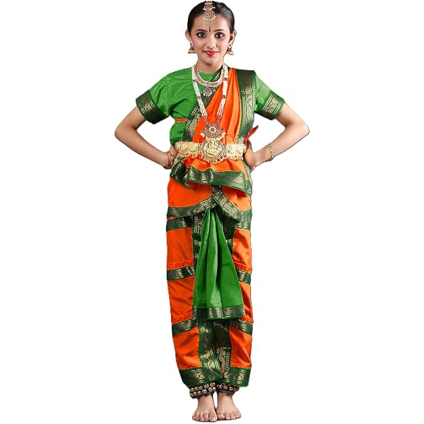 green emerald velvet dress Shri Kalaivani Fully Stitched Bharatanatyam Dress (Parrot Green & Pink) :  Amazon.in: Clothing & Accessories main image 1
