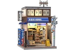 CUTEBEE Book Nook Kit- Dollhouse of Japanese Style,DIY Wooden Miniature House for Audlts，Home and Bookshelf Decor，Unique Gift for Family and Friend