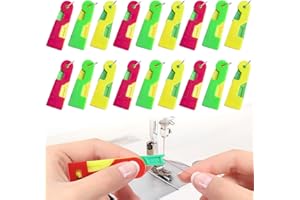 TBLMPNE 18 Pcs Enfile Aiguille Machine à Coudre Accessoires Couture, Enfile Aiguille Couture Main Plastique DIY Enfile-Fil, Point de Croix Enfile-Aiguilles, Couleur Aléatoire (18 Pcs)