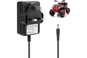TWIRUSH 6V Battery Charger for Childs Electric Car, Kids Electric Car Charger for Ride on Toys, Universal UK Plug Supply Power Adapter for Electric Ride on Toy Car, Motorcycle, Quad Bike, Sports Car